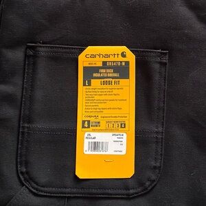 Carhartt Insulated Duck Bib. Never worn